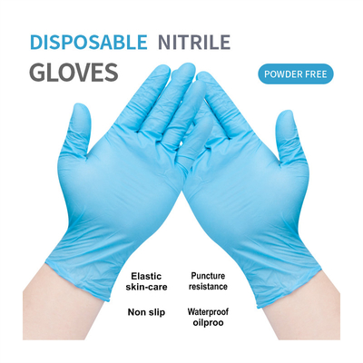Handjob Black Latex Disposable Gloves 9 - 12 Inches High Strength