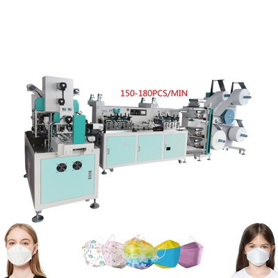Global Warranty Best Price Mask Body Production Packing Machine Auto High Speed Kf94 mask machine