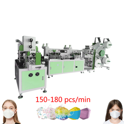 Full Auto 3D KF94 Mask Machine 21kW Face Mask Manufacturing Machine